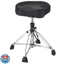 Vangoa Drum Throne Hydraulic, Saddle Drum Stool for Adults, Stable 4 Legs, Ad