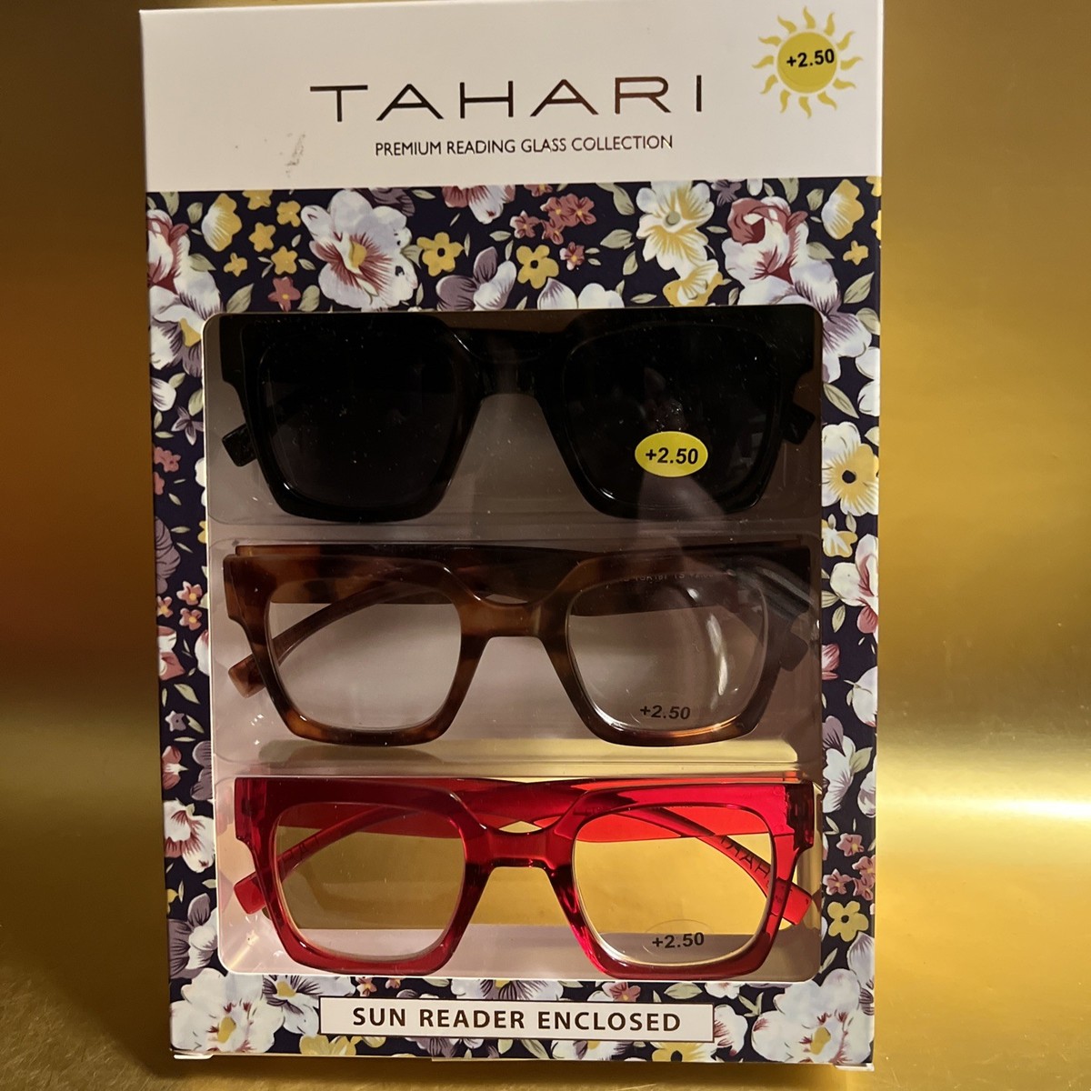 TAHARI Premium Reading Glass Collection READING GLASSES 3 PR 