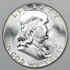1963 P Franklin Silver Half Dollar UNC Details 90% Silver US 50C Numismatic Coin