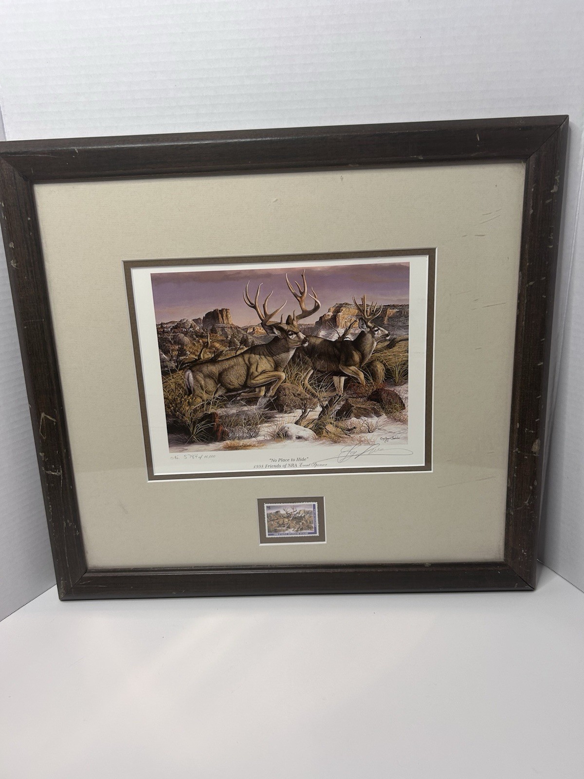 “No Place To Hide” Signed / Numbered Print Gary Swanson 5784/10,0001998 Friends Of The NRA