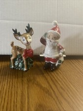 Vintage Christmas Lefton Japan Ceramic Santa ...