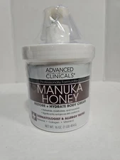 Advanced Clinicals MANUKA HONEY restore hydrate body cream 16 oz sealed NEW