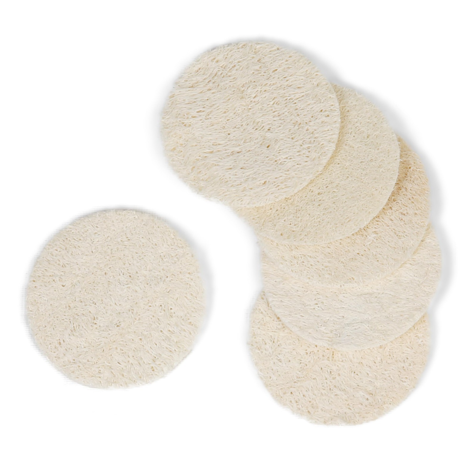Eco Bath London Natural Loofah 6-Pack Face Scrubber for Smooth and Radiant Skin - Image 2