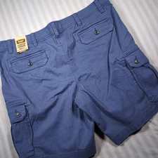 The Foundry Comfort Stretch Everyday Casual Cargo Shorts Blue Size 46 NWT