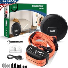 Indoor Wireless Pet Containment System Adjustable Collar Dog Training Kit New