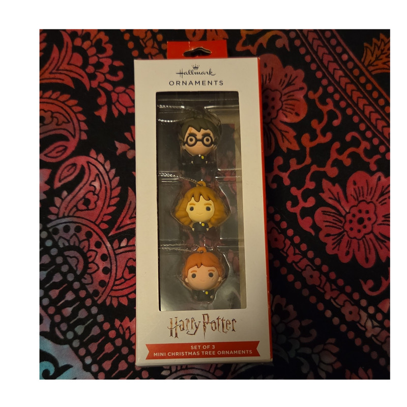 Hallmark Harry Potter Set of 3 Mini Christmas Tree Ornaments