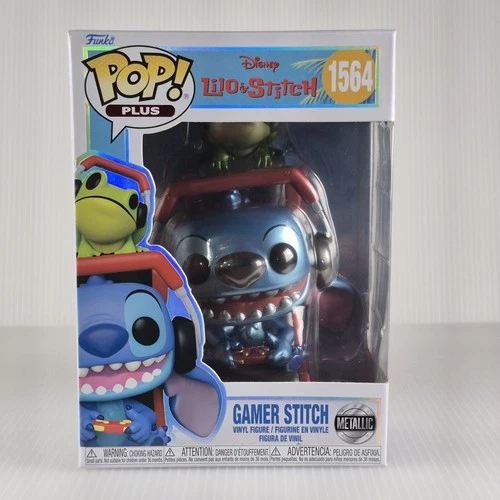 Funko Pop Plus  Lilo & Stitch   Gamer Stitch (Metallic) # 1564 New 