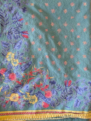 VINTAGE Williams-Sonoma French Provence Country Rectangular Tablecloth 90" x 70" - Picture 7 of 14