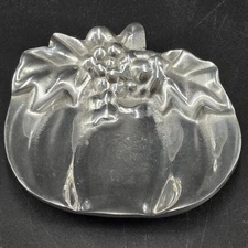 Holland Boone Polished Pewter Pumpkin Trinket Bowl/Tray 4.75"