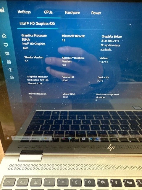 HP EliteBook x360 1020 G2 i5-7300U 380 GB SSD 16 GB RAM (sin cargador incluido) #AW Foto 4 de 4