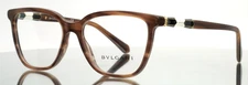 BVLGARI 4184-B 5240 Light Brown Womens Semi Cat Eye Eyeglasses 54-16-140 B:41