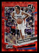 Bones Hyland 2023-24 Donruss RED INTERNATIONAL SP #1 Los Angeles Clippers *