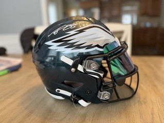 AJ Brown Autographed Philadelphia Eagles SpeedFlex Helmet Beckett Witness
