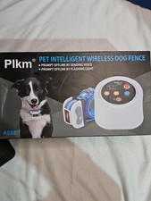  Plkm Pet Intelligent Dog Fence Wireless Electric Containment System W/Transmite