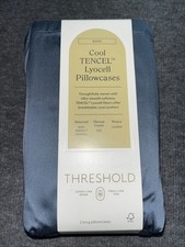 Threshold Cool Tencel King Pillowcases 320 Thread Count Graphite 2 Pillowcases