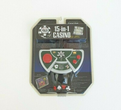 Excalibur Plug & Play it Arcade World Series of Poker 15 in 1 Casino Spiele - Neu
