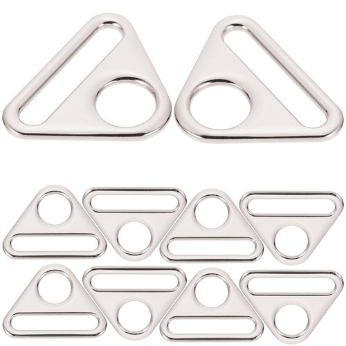 3 Pack Underwear Adjustment Buckle Adjuster Triangle Ring Strap Buckles Craft - Picture 3 of 12