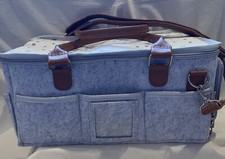 Home For Each, Baby Diaper Caddy Organizer with Lid, Multiple Compartments