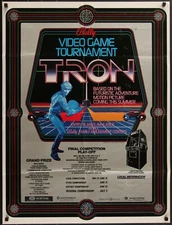 TRON (1982) Original Folded Special Movie Poster 27x36
