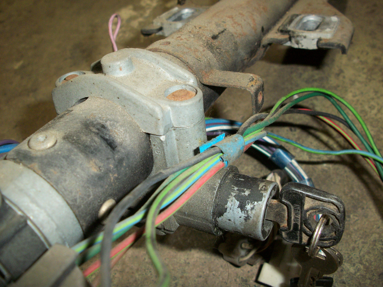 1978 Mgb Steering Column Original Lucas Switches Steering Wheel & lock assembly eBay