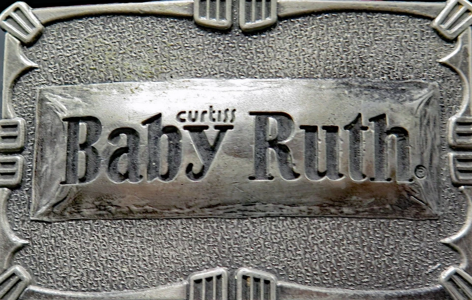 Hebilla de cinturón vintage Curtiss Baby Ruth Candy Bar Lewis Foto 2 de 4