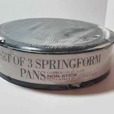 Bakers Advantage Roshco Set of 3 Non-stick Steel Springform Pans