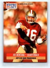 1991 Pro Set Spanish Fresh Pull #221 Joe Montana Fresh Pull