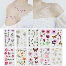 Arm Legs Body Art Small Daisy Flower Temporary Tattoo Tattoo Sticker Waterproof