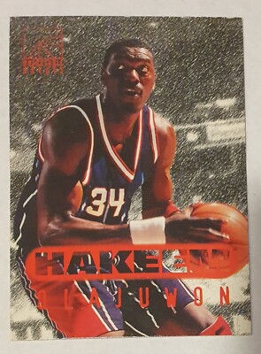 Hakeem Olajuwon Houston Rockets 1996 Score Board Rookies NBA Basketball Card  92