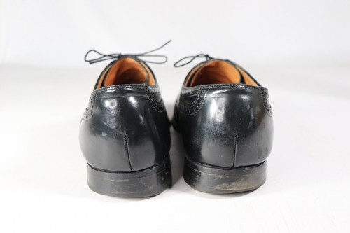 Zapatos de vestir Oxford de colección Johnston & Murphy de cuero negro con punta de ala talla 12 para hombre lg - Imagen 10 de 18