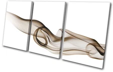 Abstract Smoke Design TREBLE CANVAS WALL ART Picture Print VA