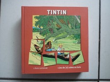 TINTIN  /   JEU DE 16 CUBES  EN BOIS   / MOULINSART   2005 /    18 X 18,5   CM