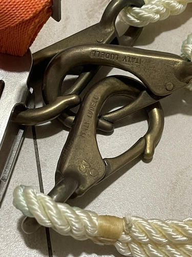 Ludell Brass Swivel Snap Hook Clamp  # 3 Nautical Italy Tremarine Accessories