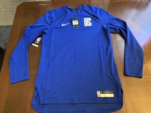 Nike Los Angeles Clippers Game Pullover Top Size Small 932880-495 RARE - 第 1/9 張圖片