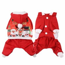 Christmas Dog Pajamas - XL RUNS SMALL - Comfy Sweatshirt - Santa Reindeer -NWT