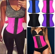 Fajas Colombian LATEX Waist Trainer Girdle Cincher Belt Body Shaper Compression