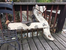 Antique Wooden Rocking Horse Swing 3ft x 3ft Hand Painted Early 1900  s
