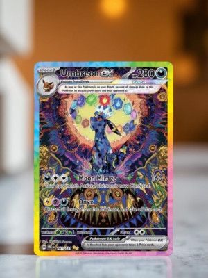 Pokemon Umbreon Ex Gold Metal Card Stainless Steel Gift/Display