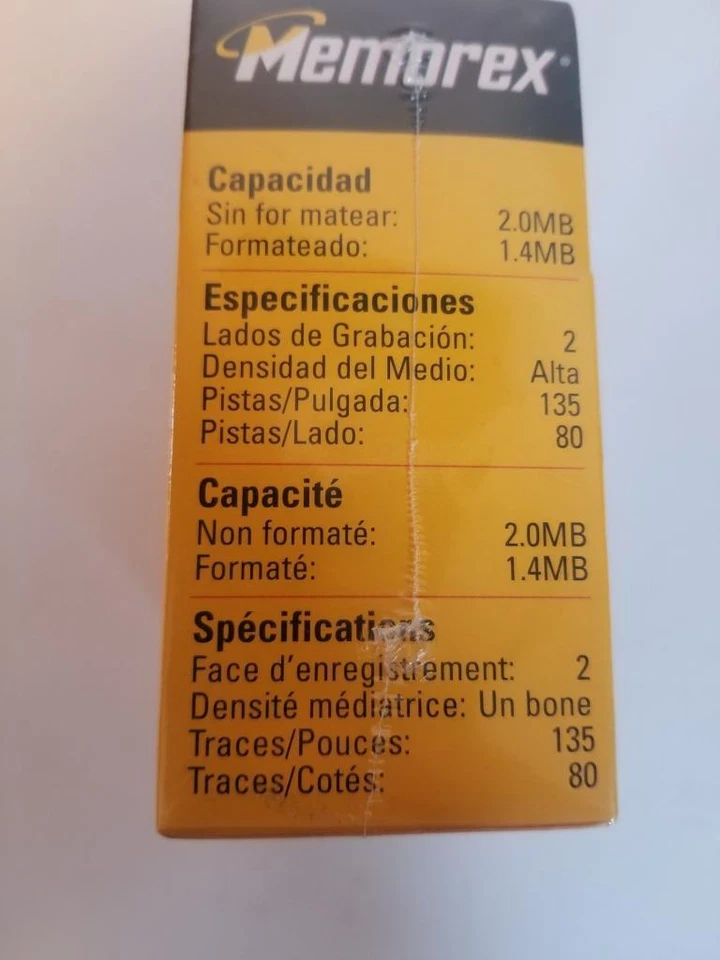 Memorex 3.5" computer diskettes PC formatted pack of 10 - Image 4 of 4