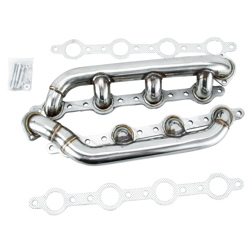 Stainless Steel Headers Manifolds For 1999-2003 Ford F250 F350 F450 7.3L Diesel Foto 2 de 4