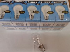LOTTO STOCK PEZZI 10 LAMPADINE INCANDESCENZA E27 25 W GOCCIA CHIARA