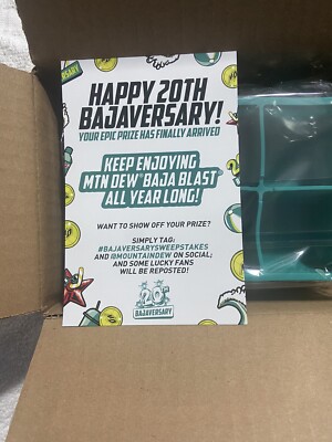 New In Box Limited Edition 2024 Mountain Dew Baja Blast Silicone Ice Tray