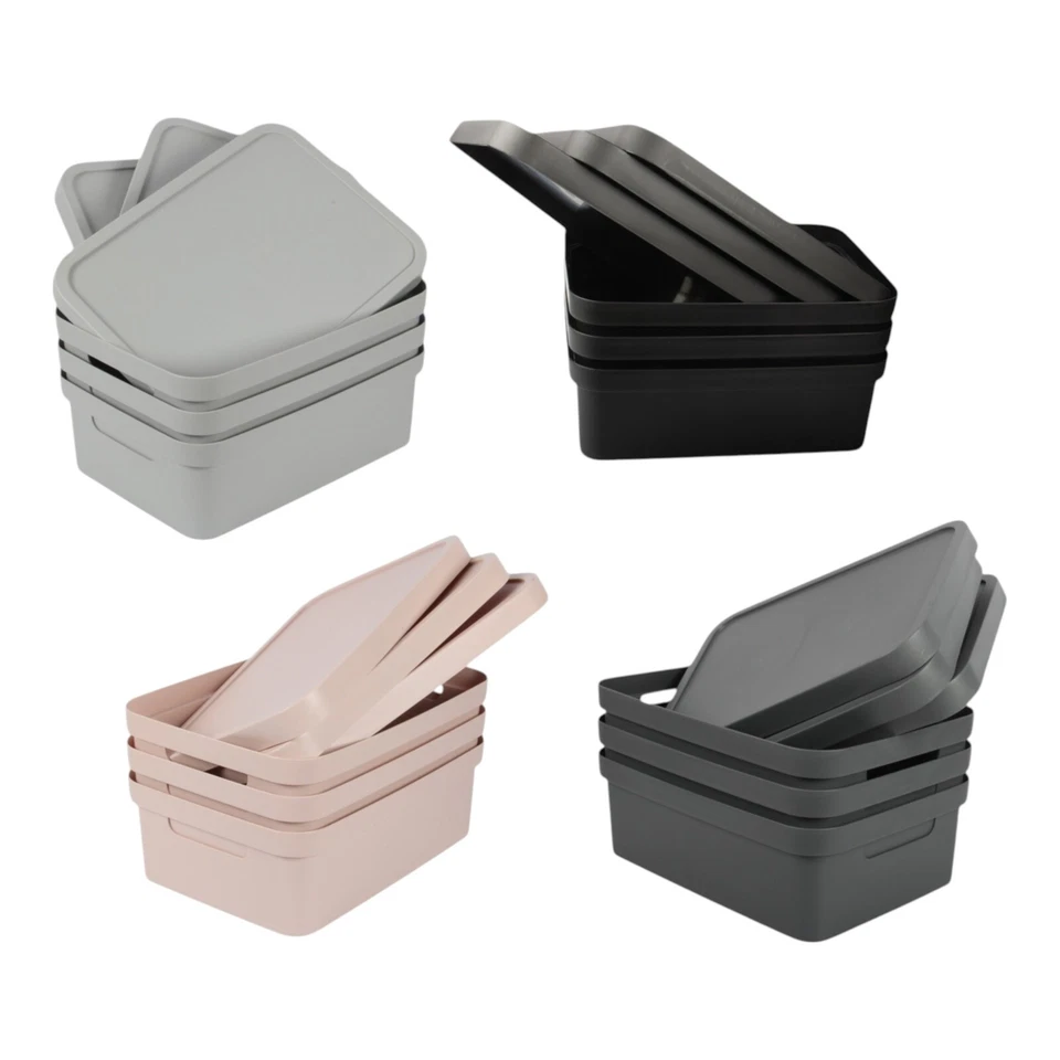 Jolie Max (Pack of 3) 19L Storage Box with Lid. Stackable Space-Saving Box. - Image 2 of 3