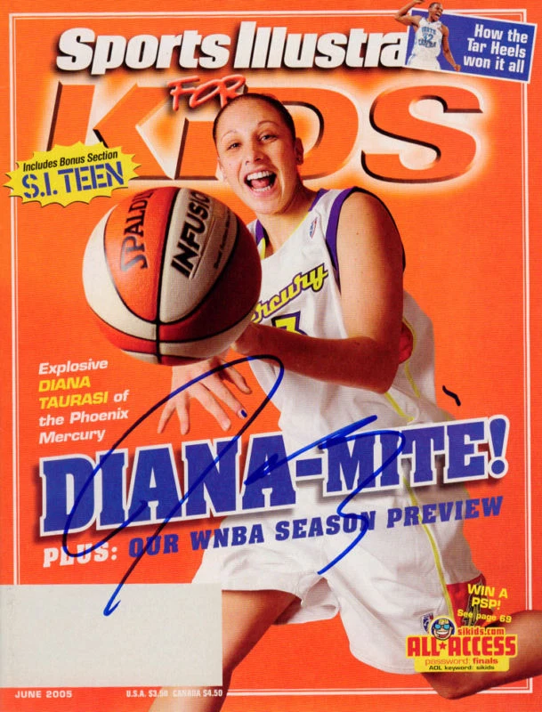WNBA Diana Taurasi サイン入り雑誌 Diana Taurasi WNBA Original Autographed Items | eBay