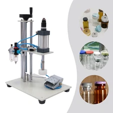 Pneumatic Crimping Machine Perfume Crimper Capper Metal Cap Press Bottle Sealing