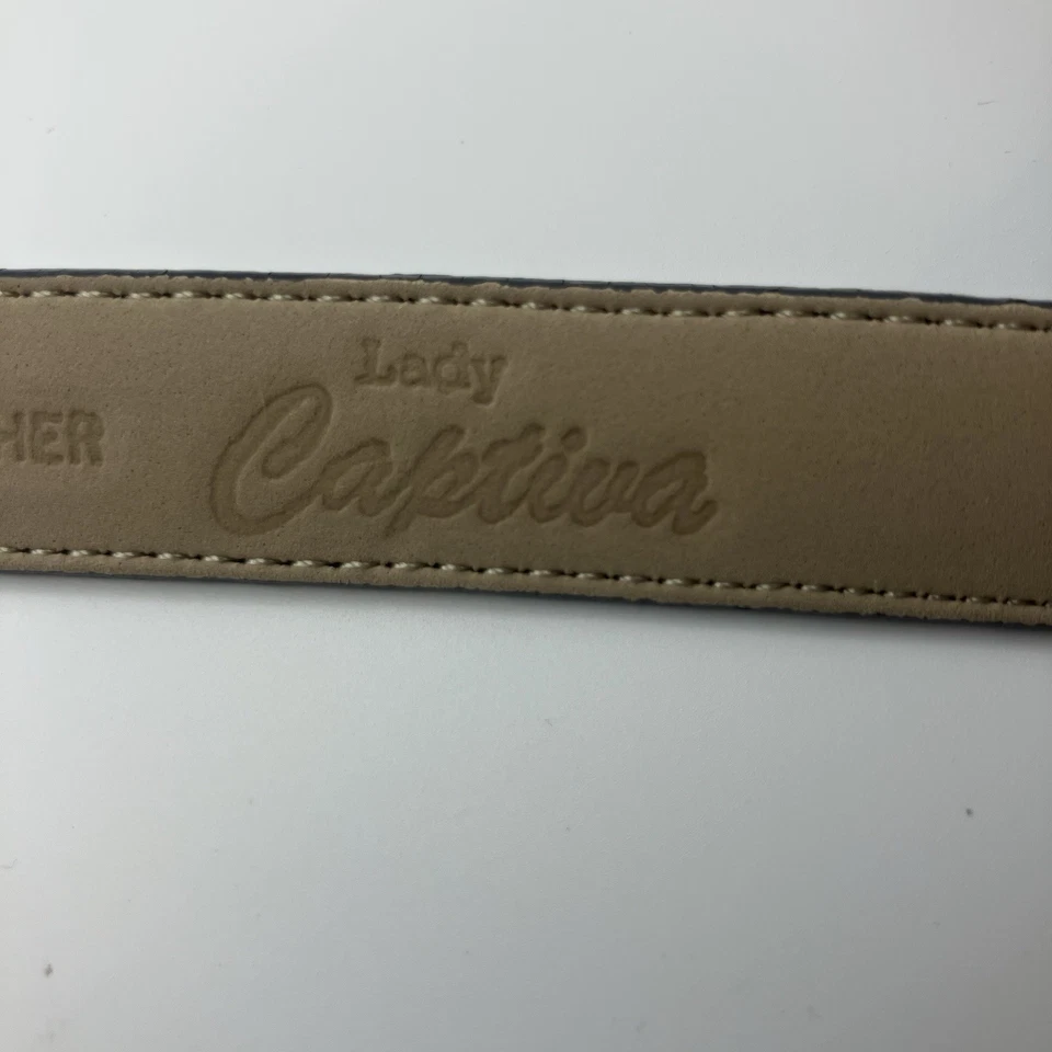 Lady Captiva Women’s Belt Dark Blue & Gold Size 30 (3/4”) - Beautiful - Image 4 of 4