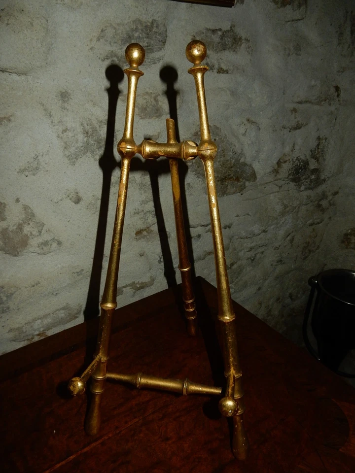 Chevalet de Table ou Présentation Ancien Imitation Bambou Napoléon III - Photo 3/4