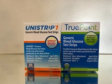 TRUE POINT - UNISTRIP 1 Blood Glucose Strips 100 Qty. Generic for ONE-TOUCH