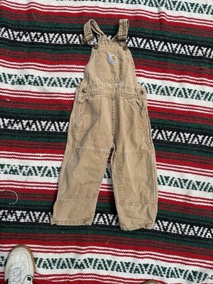 Carhartt Overalls Bibs 2T Tan Brown 100% Cotton EUC | eBay
