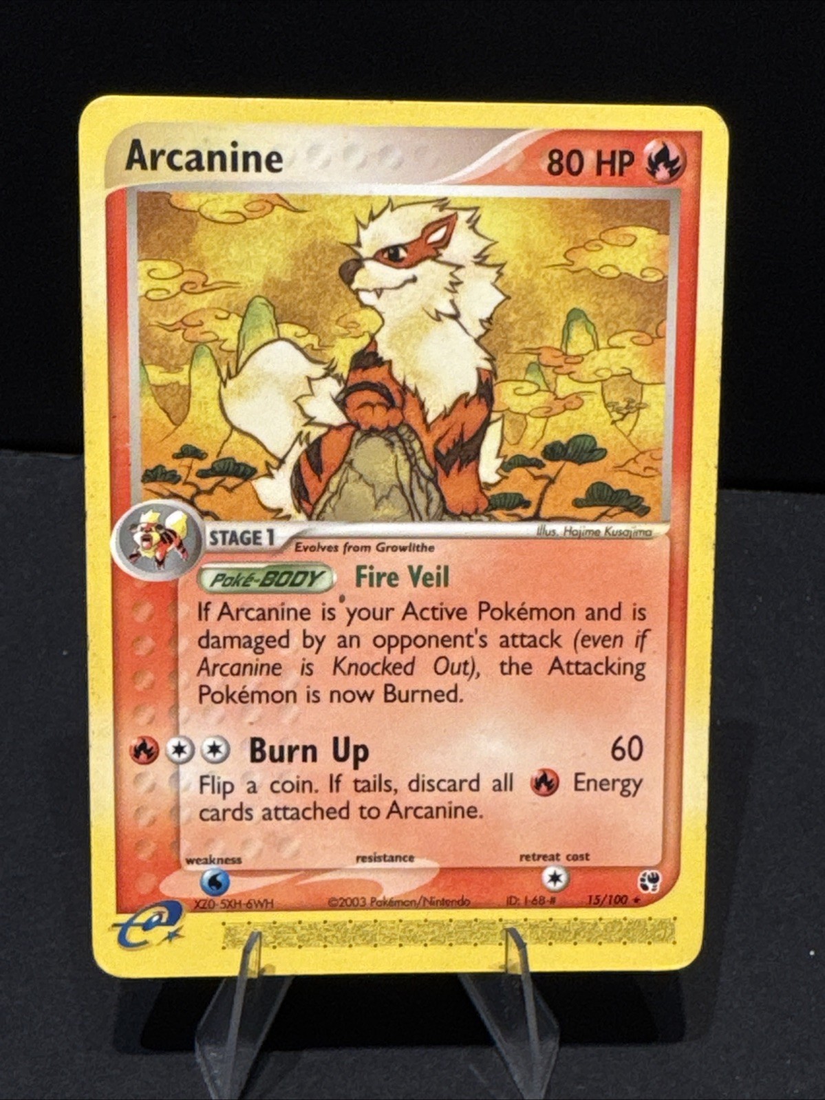 Arcanine 15/100 EX Sandstorm Regular